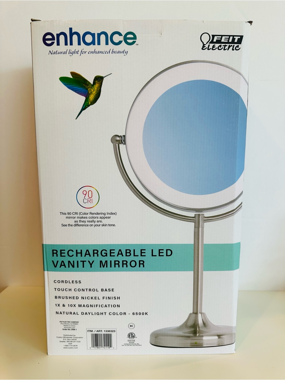 Feit Electric Rechargeable LED Vanity Mirror NIB